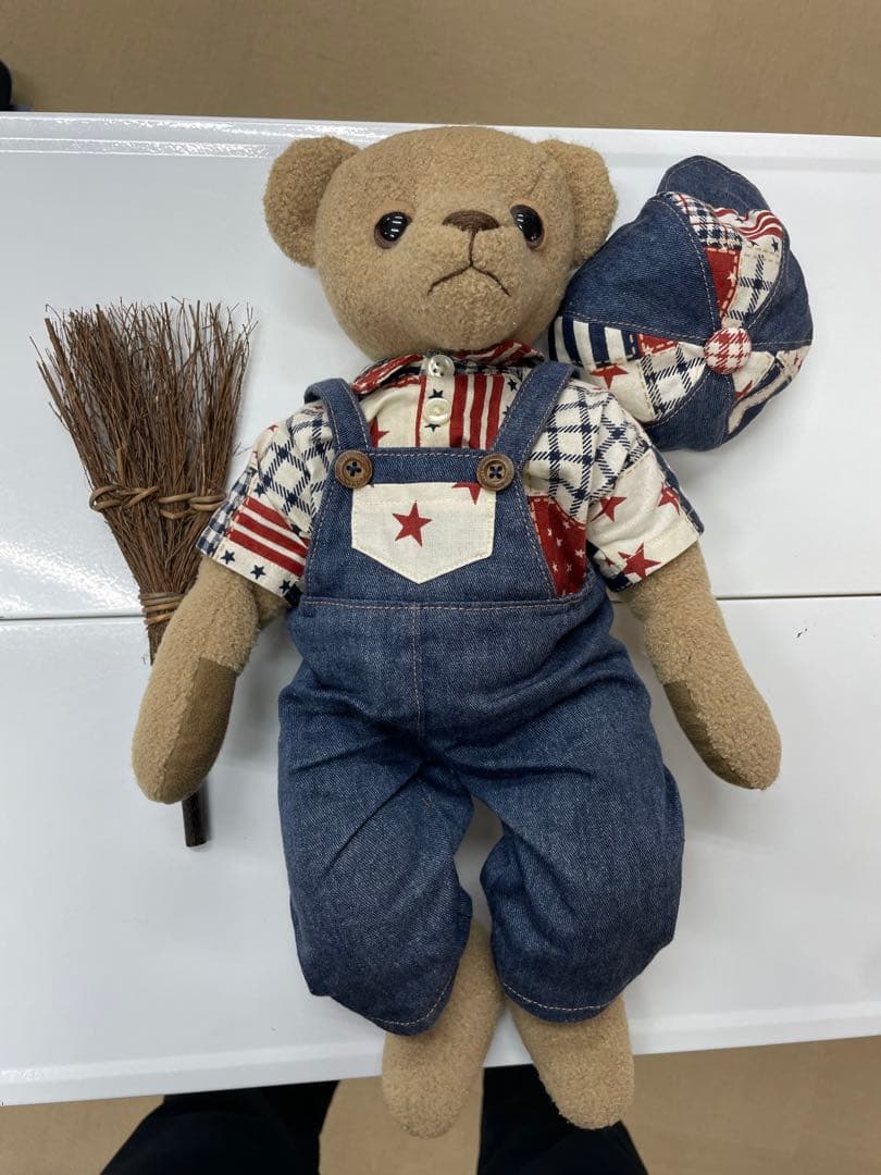 ハンドメイド　クマのぬいぐるみ 約30cm