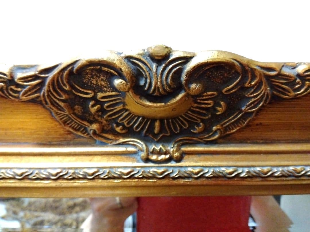 イタリア製 ウォールミラー ／ヴィンテージ インテリア 壁掛け 鏡