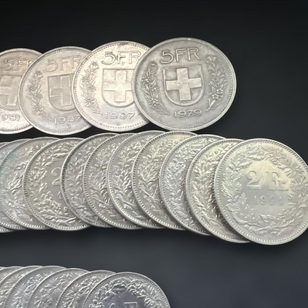 スイス古銭まとめ 99枚 外国 まとめ売り コレクション・学習教材用