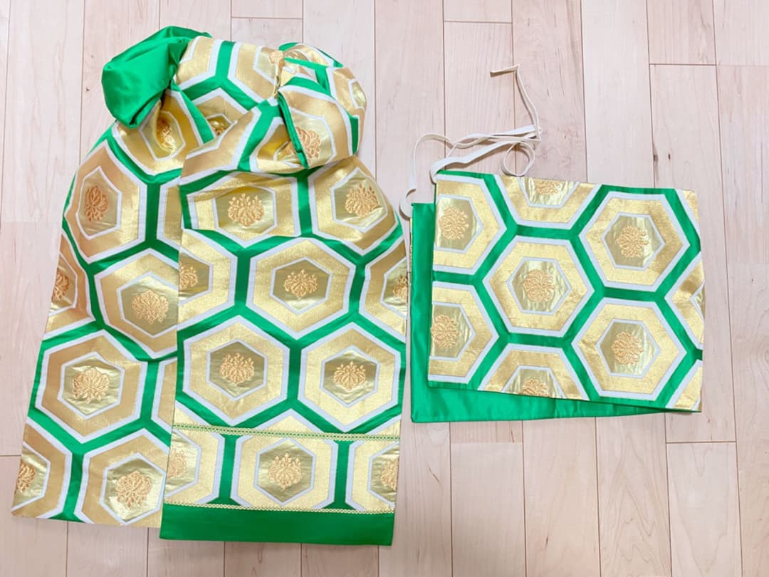 七五三 舞妓さん風　アンティーク 引き振袖着物セット