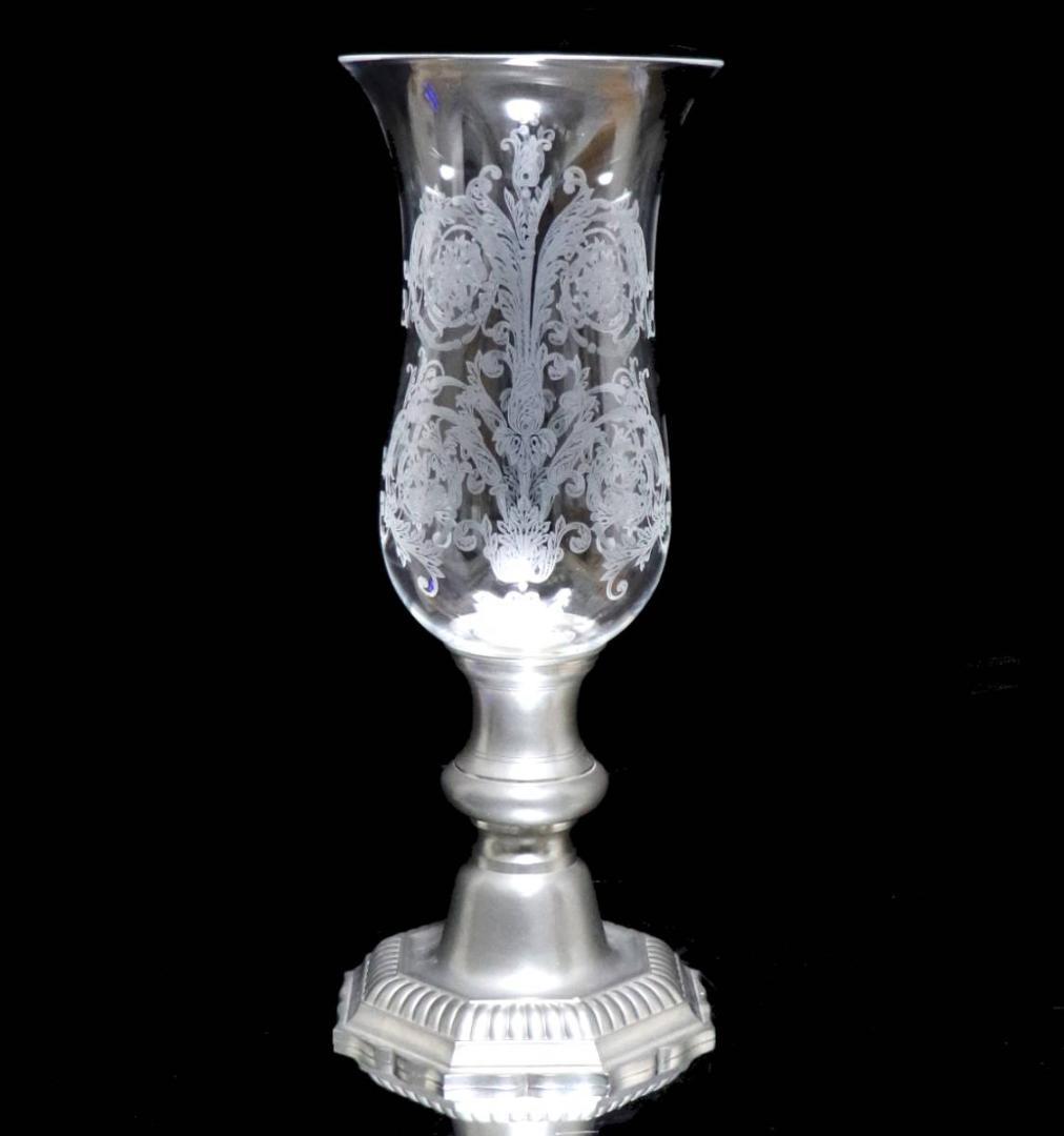 オールド・バカラ 大型 キャンドルスタンド 40.5cm 燭台 ロウソク立て