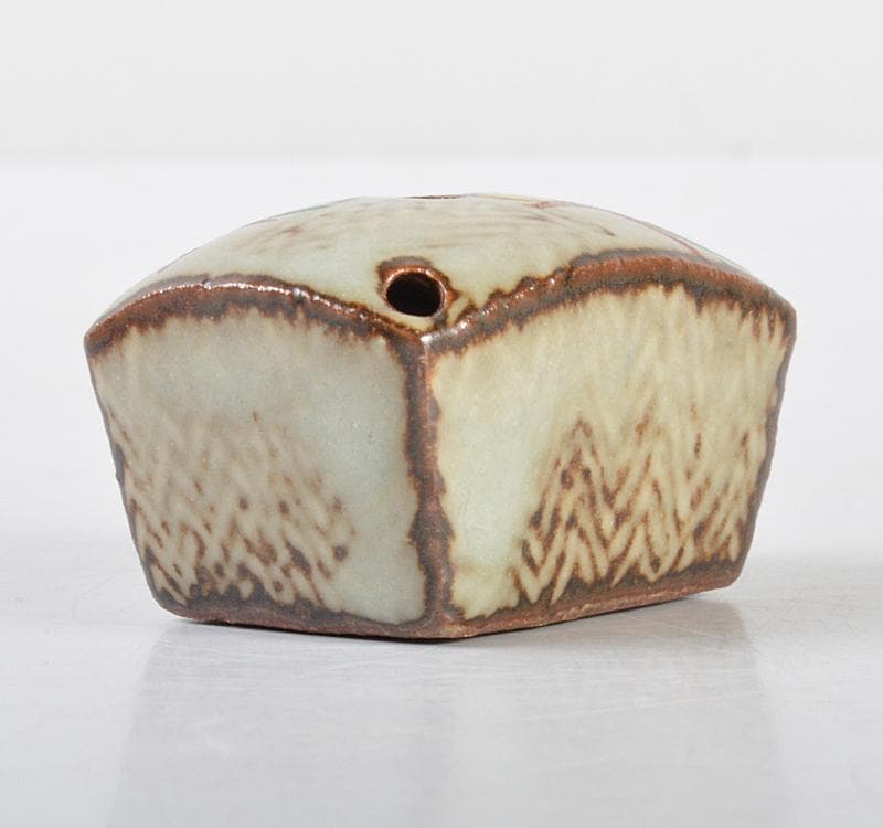 益子焼 人間国宝 島岡達三作 象嵌色絵 水滴 共箱 D R4499 - メルカリ