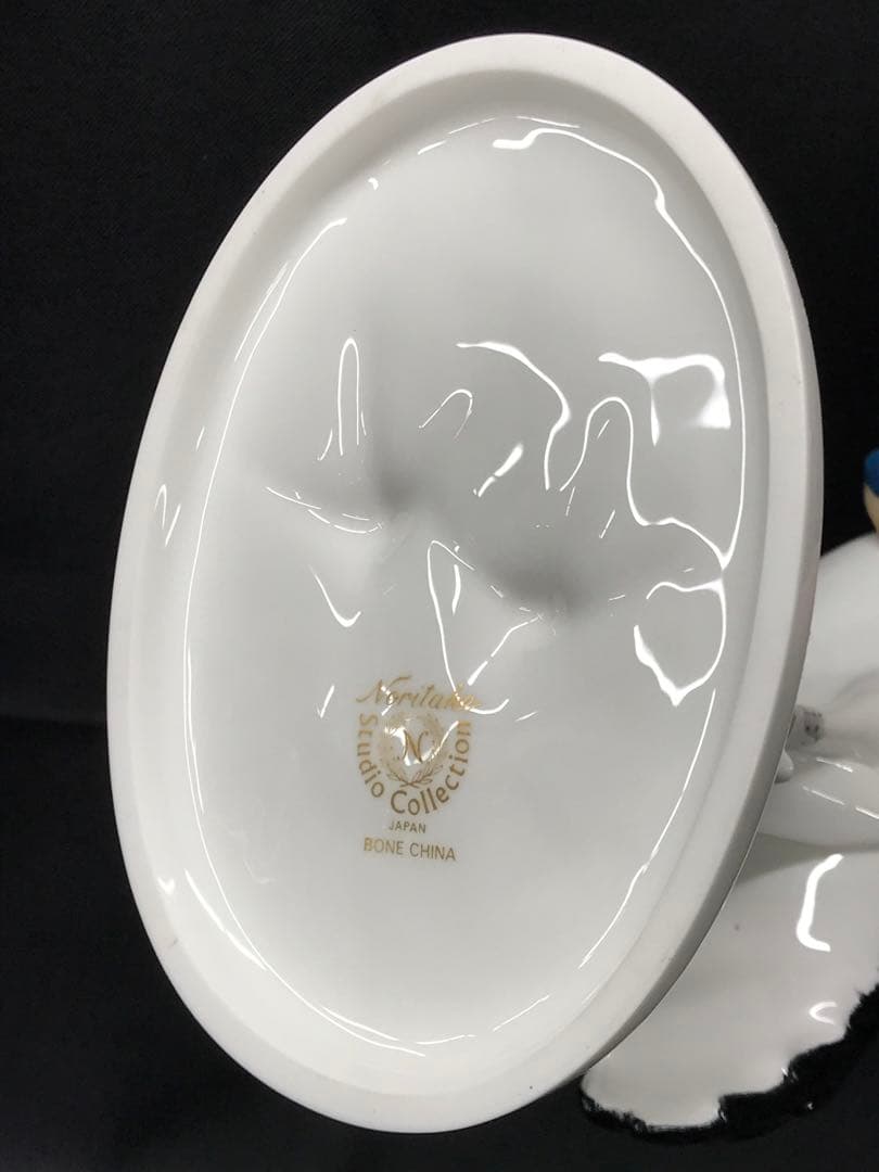 【美品】Noritake スタジオコレクション　鶴　ツル　置物　インテリア