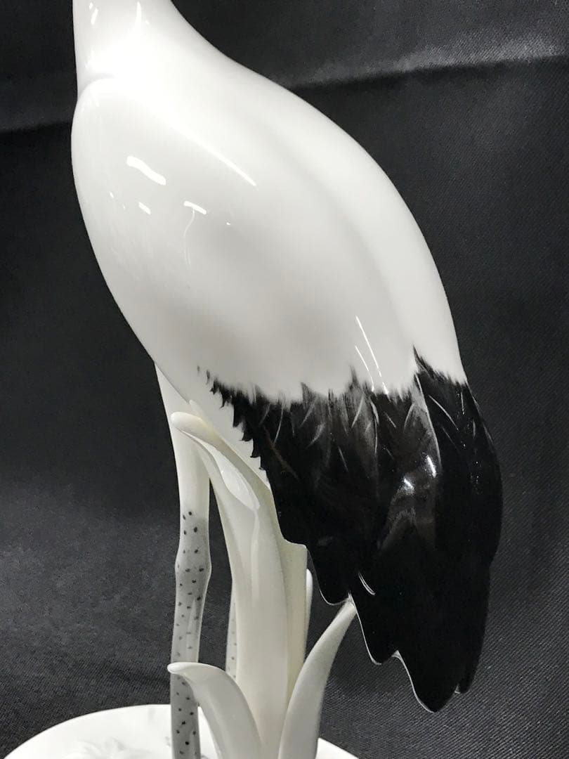 【美品】Noritake スタジオコレクション　鶴　ツル　置物　インテリア