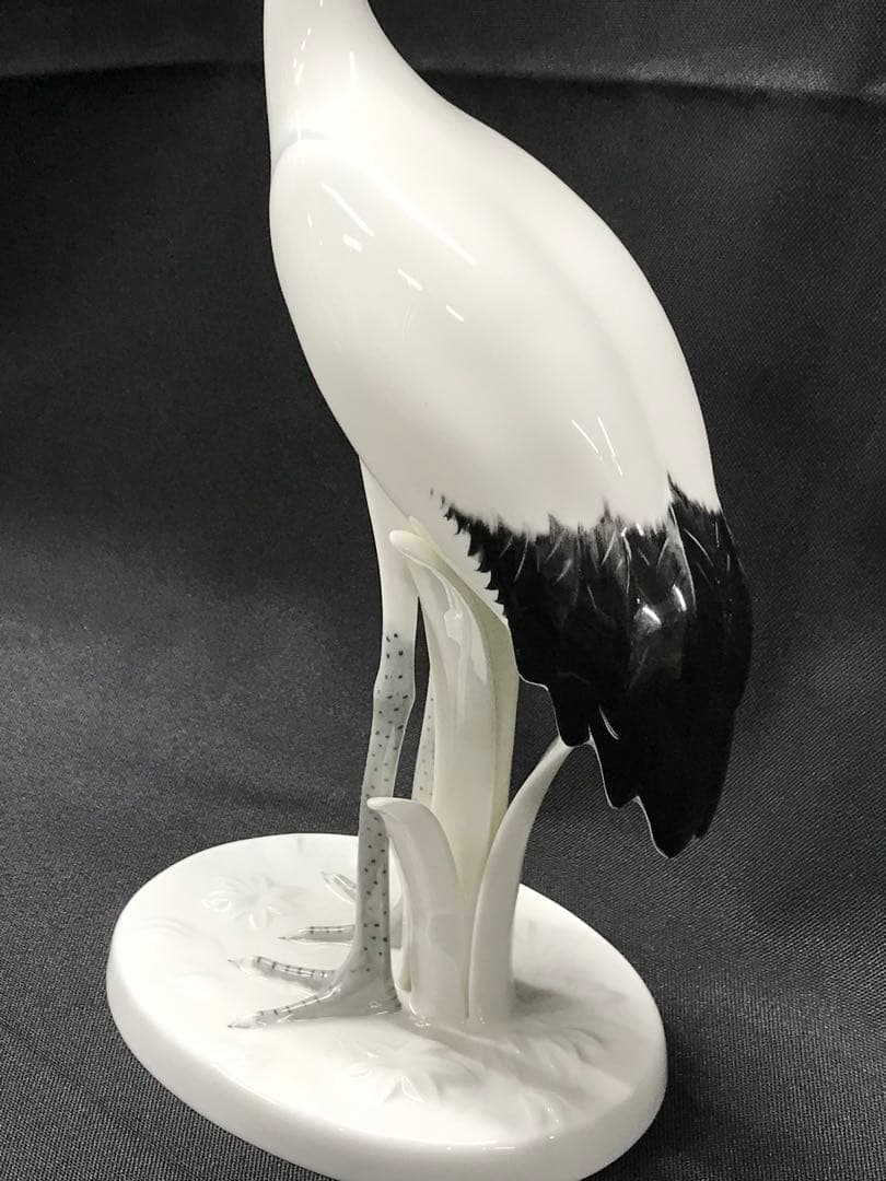 【美品】Noritake スタジオコレクション　鶴　ツル　置物　インテリア