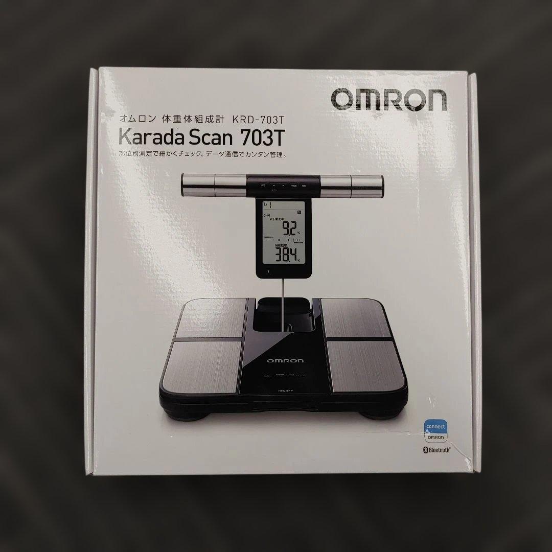 601060オムロン 体重 体組成計 カラダスキャン ブラック KRD-703T