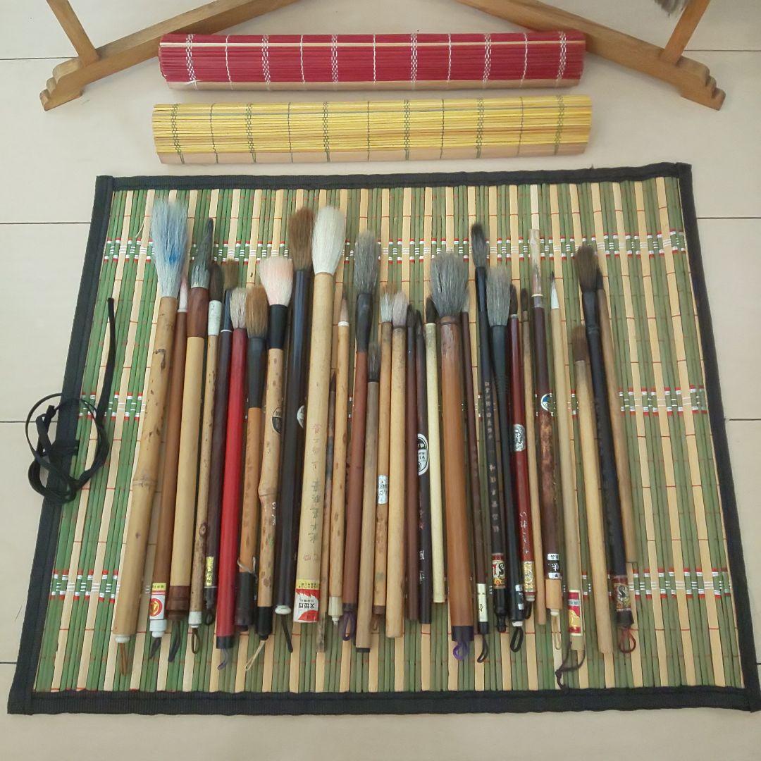 水墨画】筆掛け& 筆38本 おまとめセット - nfc.digi-access.com