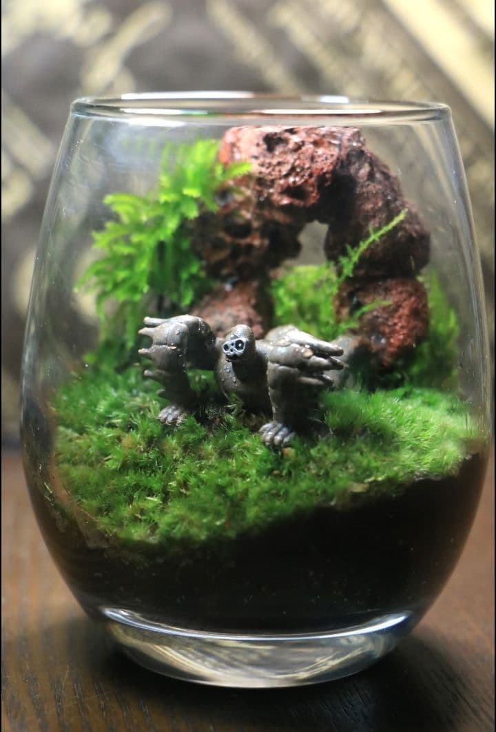 苔テラリウム ロボット兵 シングル、ダブル、トリプルセット心癒す