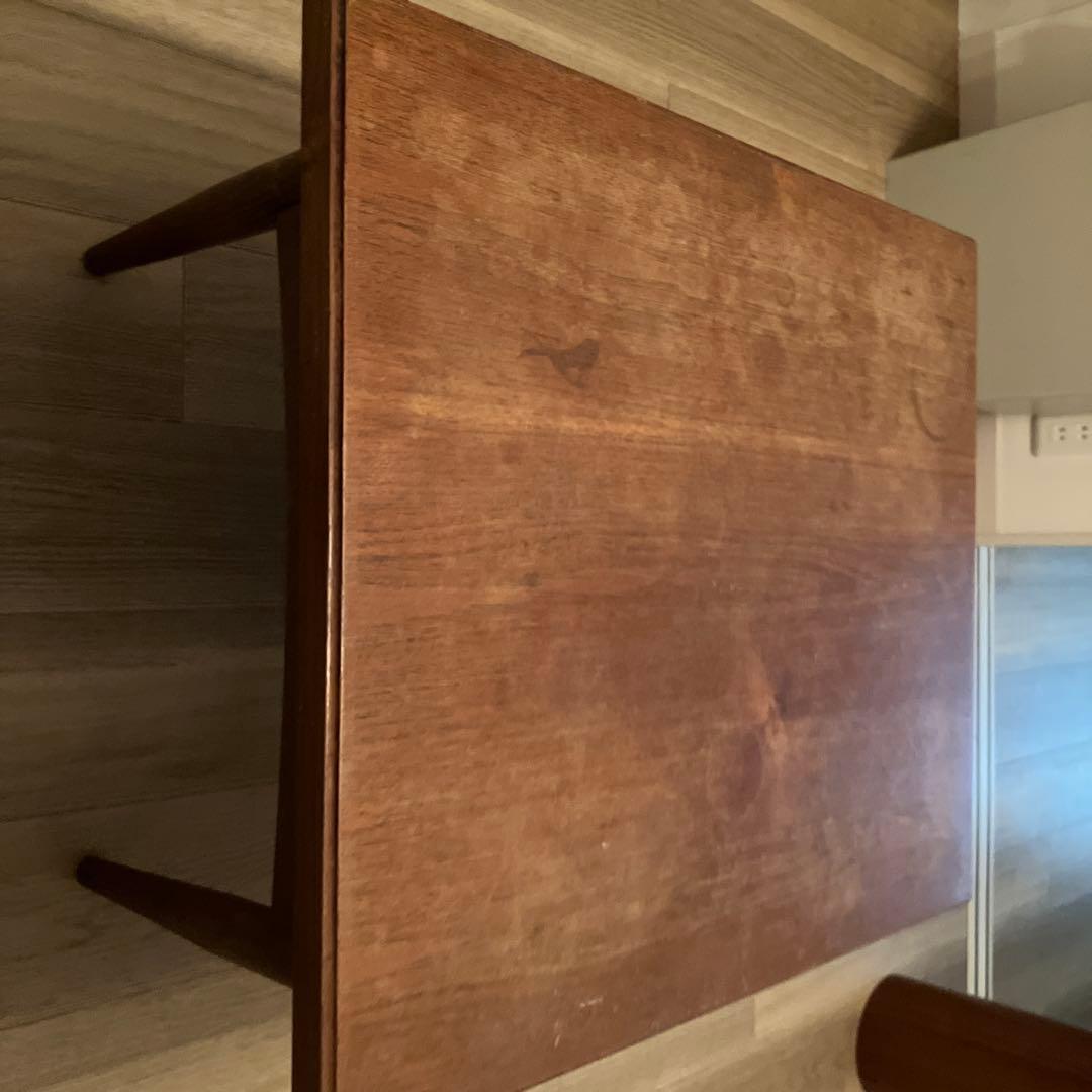 木製シンプルテーブル ブラウン　ヴィンテージ