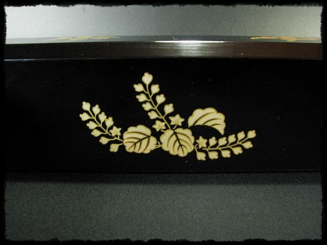 踊桐 金蒔絵 北浜 宗真 輪島塗 炉縁 茶道具 f151