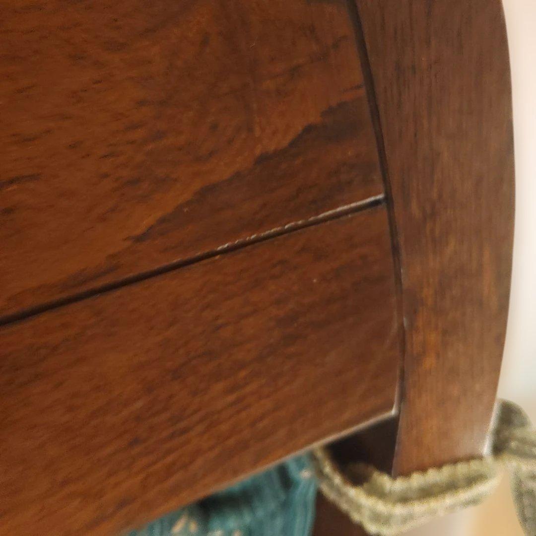 緑色 花柄 クッション付きオットマン