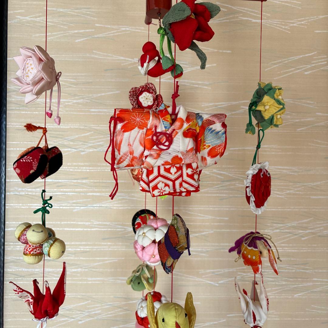 ちりめん細工　お雛様吊るし飾り　ひな祭り　雛飾伝統の吊るし飾り　雛人形　お雛様