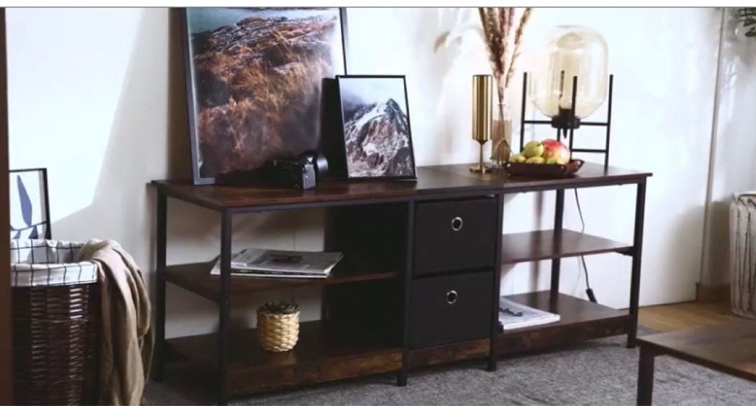 TVラック150㎝ 32~65Vローボード木製 収納棚モダン ヴィンテージ