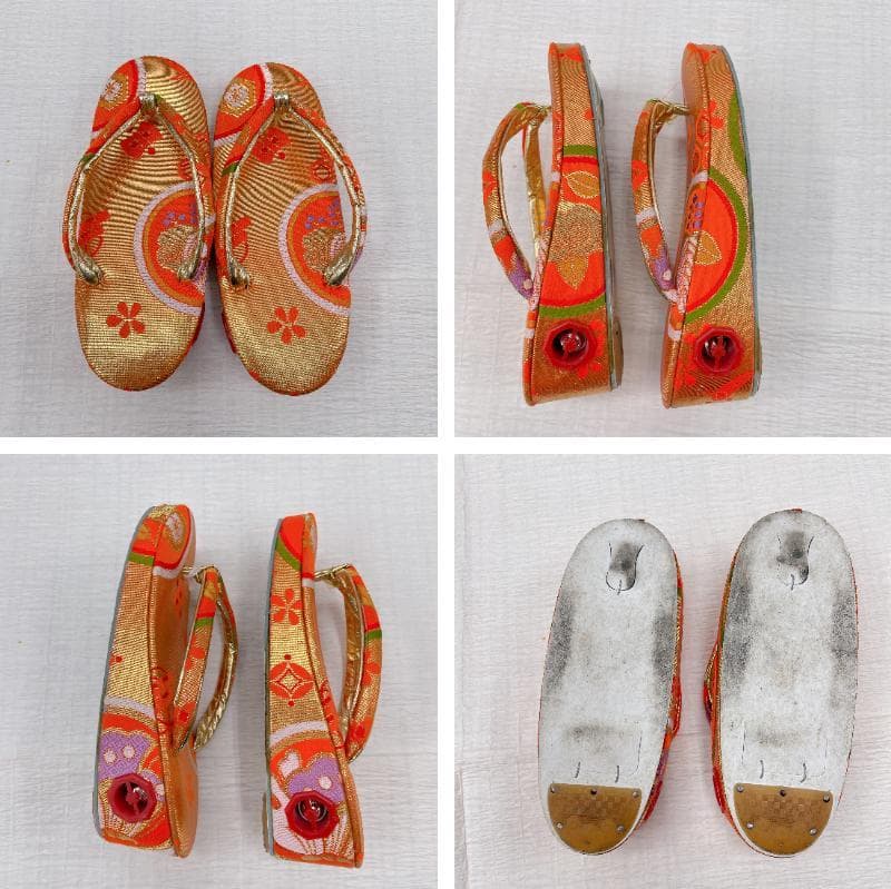 Ｙ★3464★ 女の子 七五三 飾り帯　はこせこセット 草履 女児 帯