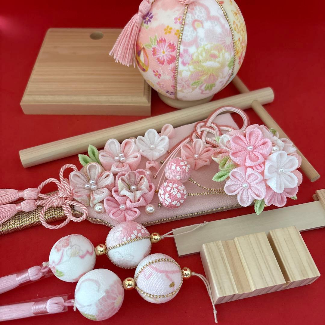 専用　羽子板　つるし飾り　木目込み　手鞠　名前入り　刺繍　命名　お雛様　七五