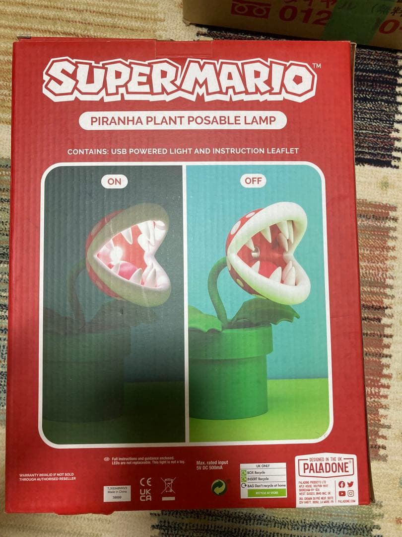 マリオ パックンフラワー デスクランプ アメリカン雑貨　デカサイズ