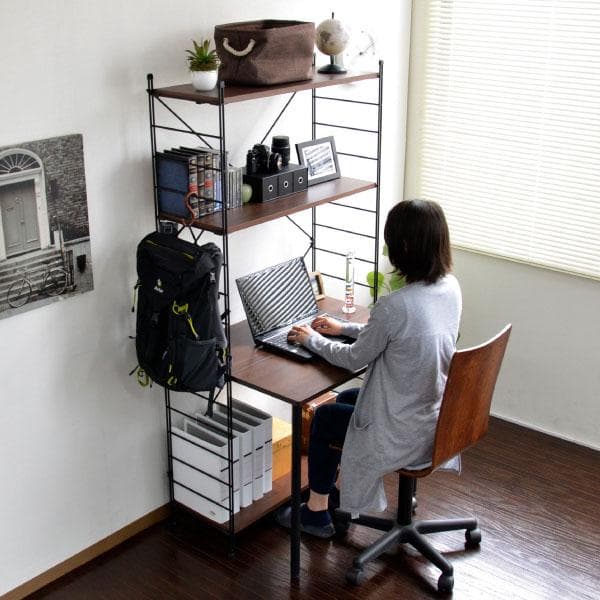 《新品・送料無料》Wラダー 梯子型 パソコンデスク 幅83.5cm デスク