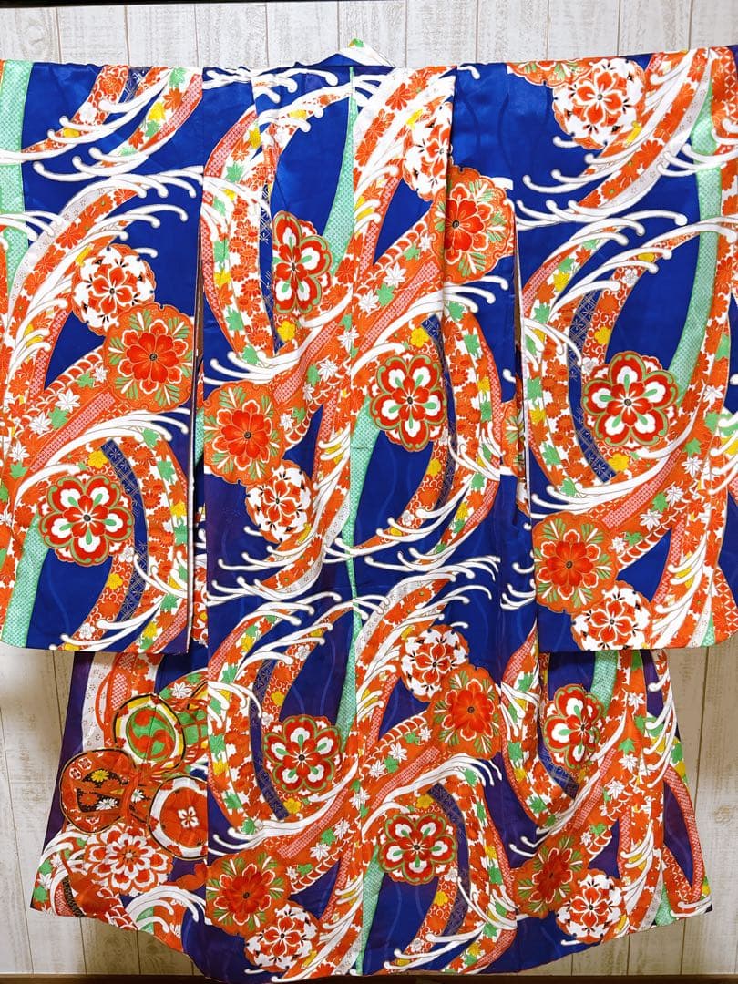 華やかレトロ着物♡七五三　7歳　女の子　フルセット　一式　アンティーク