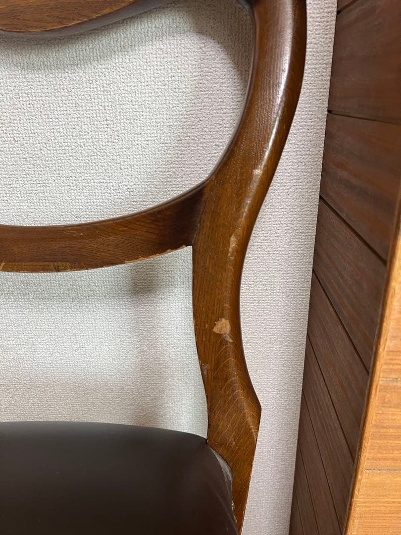 ダイニングチェア 1脚 ダークブラウン