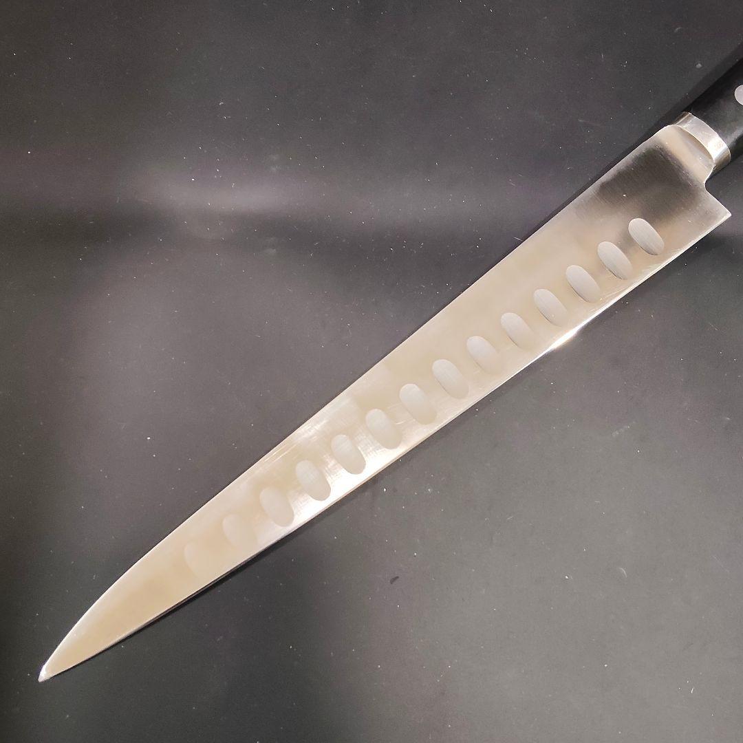 正広作 筋引き MV鋼 本焼 サーモン 270mm 牛刀 両刃 研ぎ済み