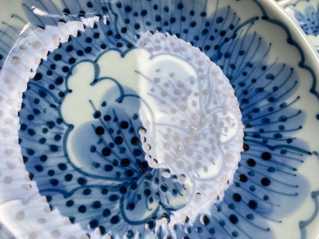 金峰　藤太郎窯　花弁　銘々皿　取皿　5枚　5寸皿