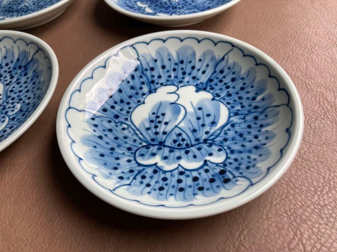 金峰　藤太郎窯　花弁　銘々皿　取皿　5枚　5寸皿