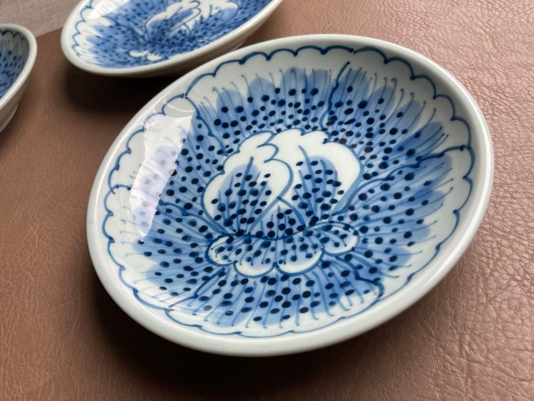 金峰　藤太郎窯　花弁　銘々皿　取皿　5枚　5寸皿