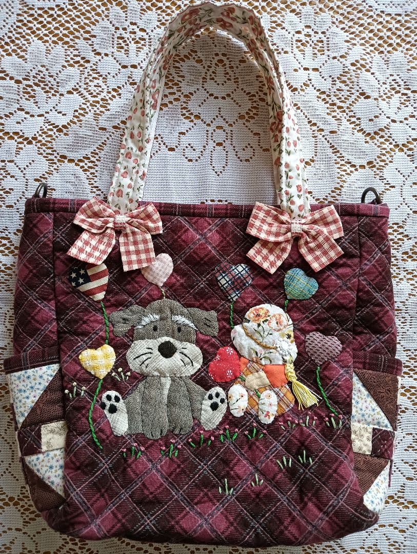 スーちゃん 手縫い ６ポケットバッグ