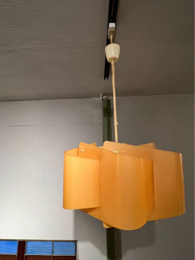 お花型 昭和レトロ レトロポップ 天井照明 ペンダントライト インテリア 当時物