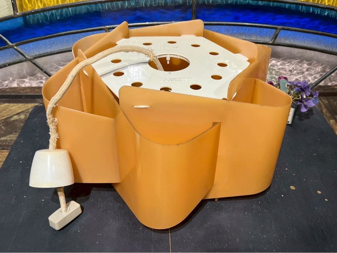 お花型 昭和レトロ レトロポップ 天井照明 ペンダントライト インテリア 当時物