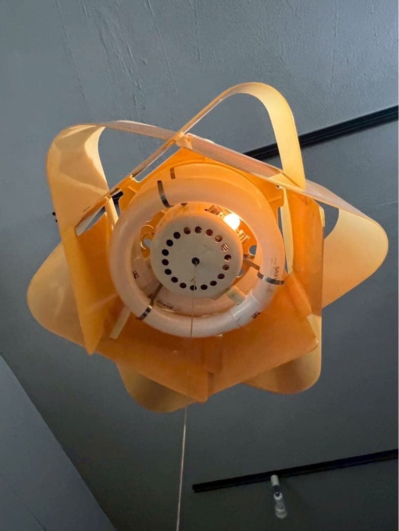 お花型 昭和レトロ レトロポップ 天井照明 ペンダントライト インテリア 当時物