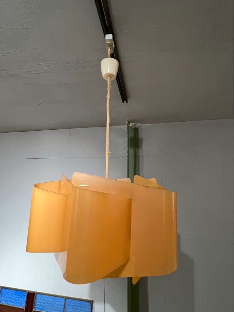 お花型 昭和レトロ レトロポップ 天井照明 ペンダントライト インテリア 当時物