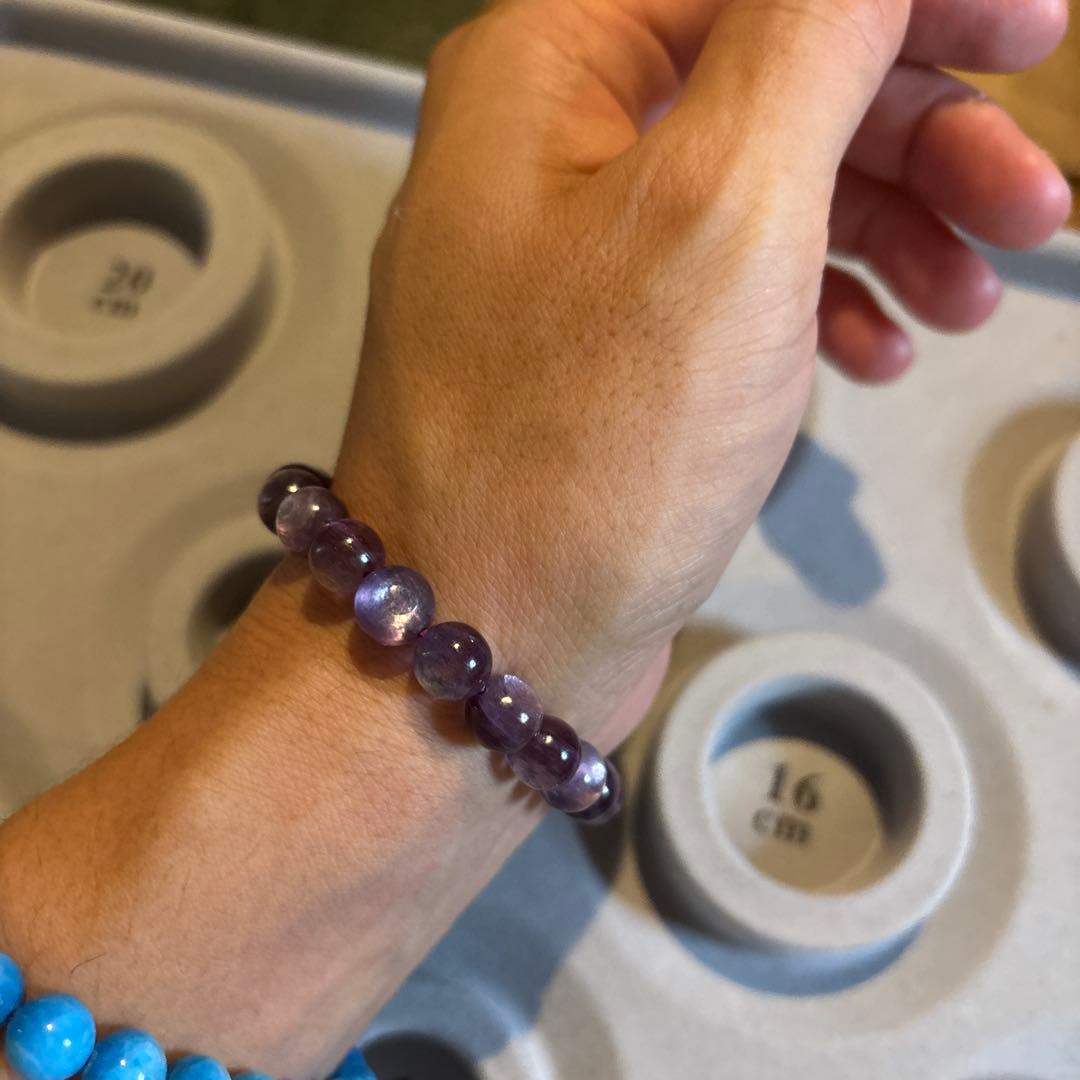 エネルギーすごい！ズドーンとくる！目が覚める！最高級レピドライト！キャッツアイ！