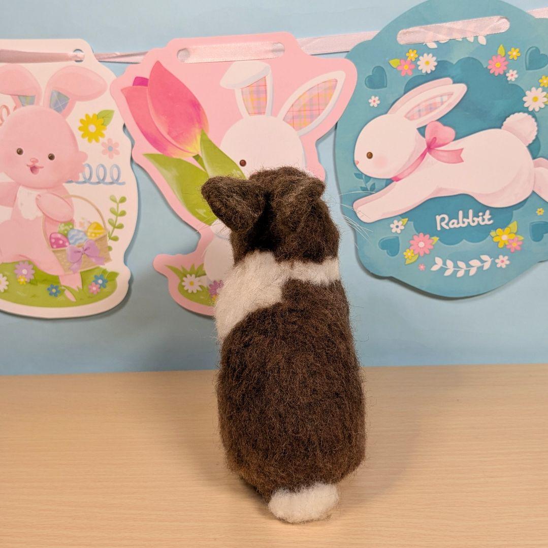 るんるん様オーダー 羊毛フェルト うさぎ お座りドワーフ確認用 - メルカリ