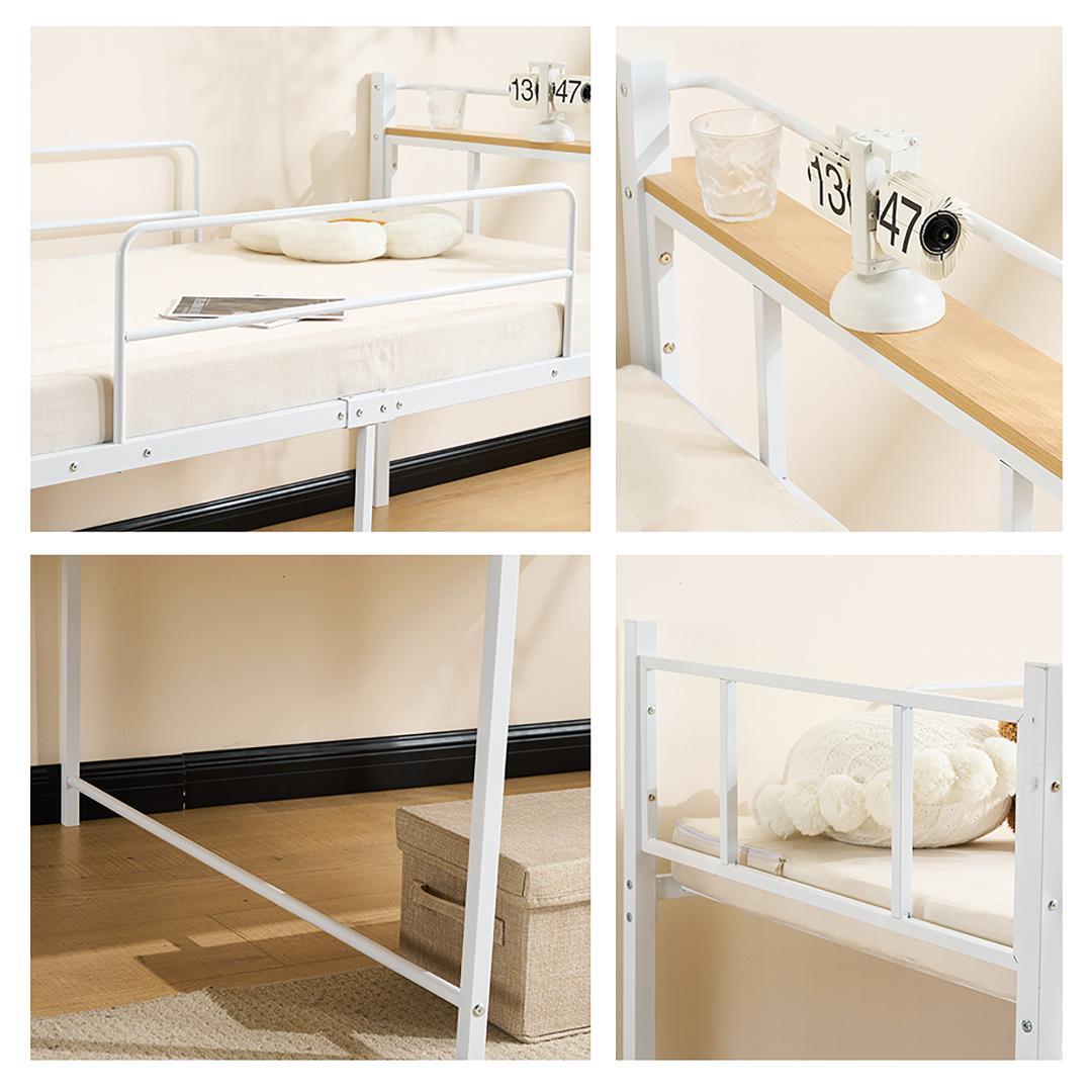 ロータイプロフトベッド　シングルサイズ　スチール製ベッドフレーム　BLACK