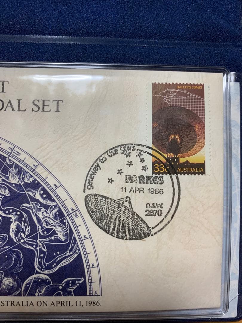 ハレー彗星記念メダルセット 1986年オーストラリア発行SV925メダル 未