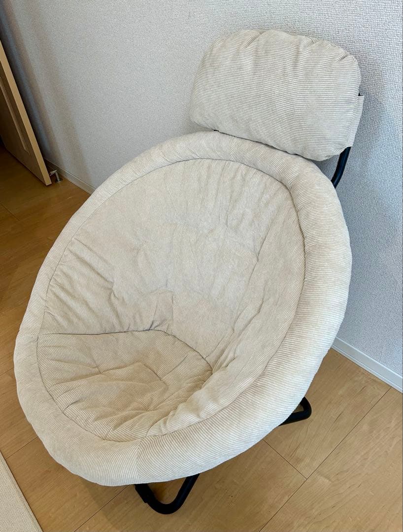 【値下中】リクライニングチェア ベージュ 折りたたみ