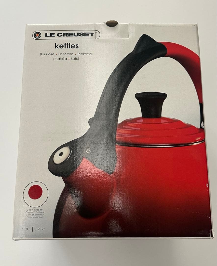 【未使用】LE CREUSET ケトル チェリー 1.8L ルクルーゼ ウーロン