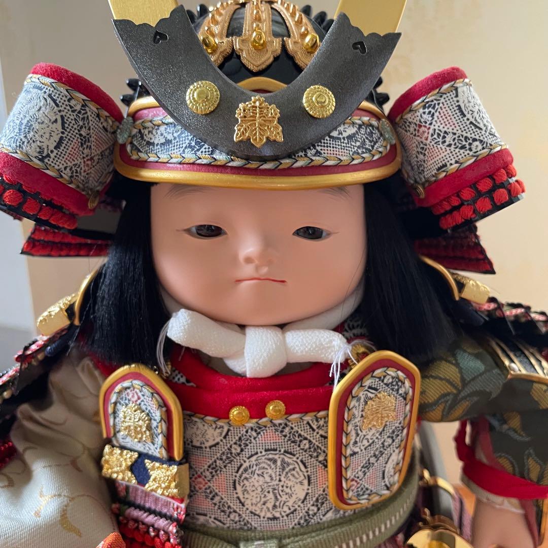 【美品】幸一光 五月人形 鎧着若大将 虎太郎
