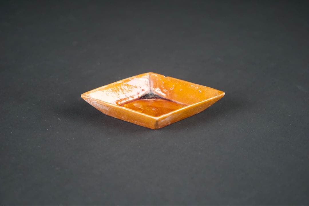 八代 大樋長左衛門 (大樋宗春) 造 菱皿 向付 20客 共箱 懐石料理道具