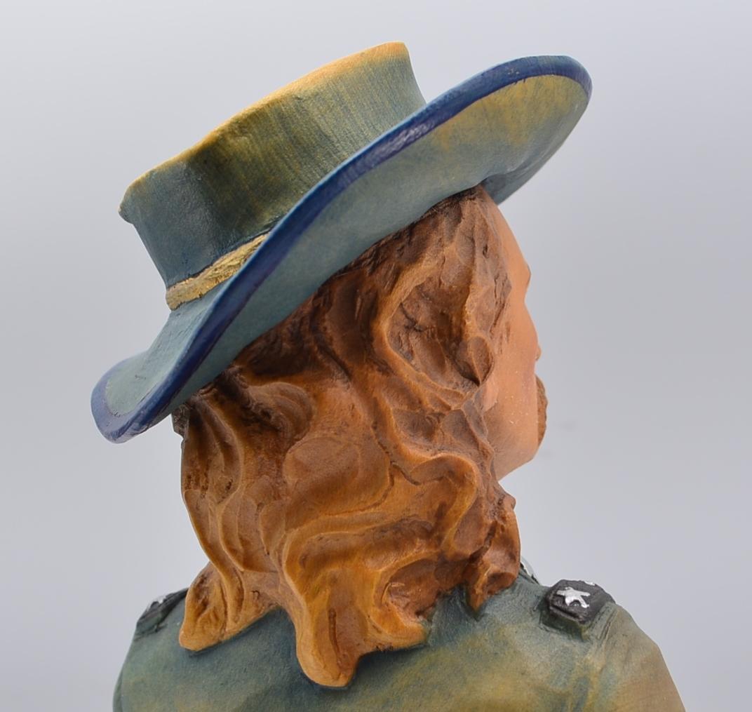 バッファロー・ビルの胸像　アンリ　ANRI　イタリア　16ｃｍ　ヴィンテージ