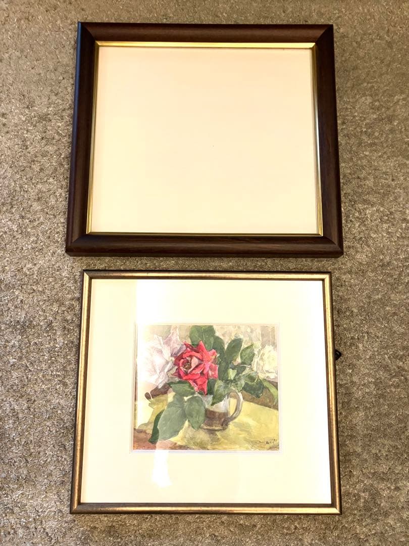 鎮西忠行「ばら」　水彩画 1992年制作