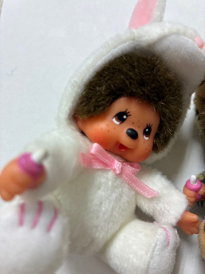 平成レトロ セキグチ アニマルモンチッチ ヒョウ＆ウサギ ぬいぐるみ