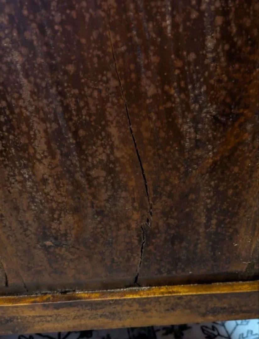 【レア送料無料】アジアンアンティーク調　ドーム型キャビネット　ダークブラウン