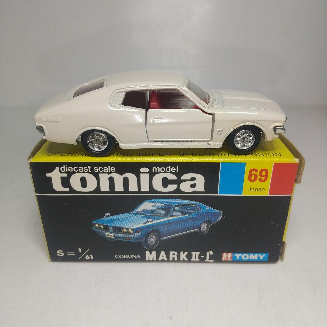 3140)トミカ 黒箱 日本製 トヨタ コロナ マーク Ⅱ-L 1Eホイール
