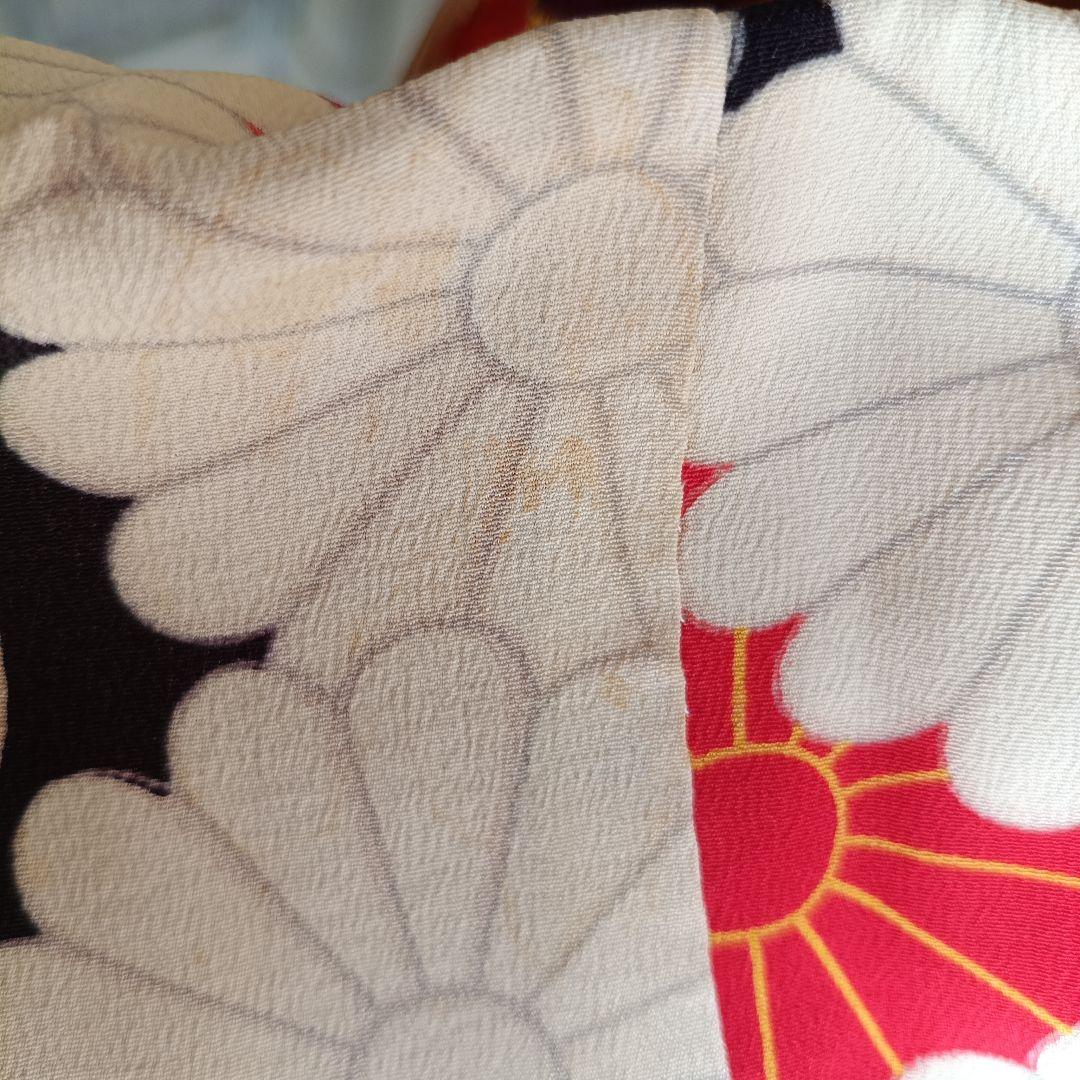 アンティーク菊の花尽くしの着物と作り帯セット