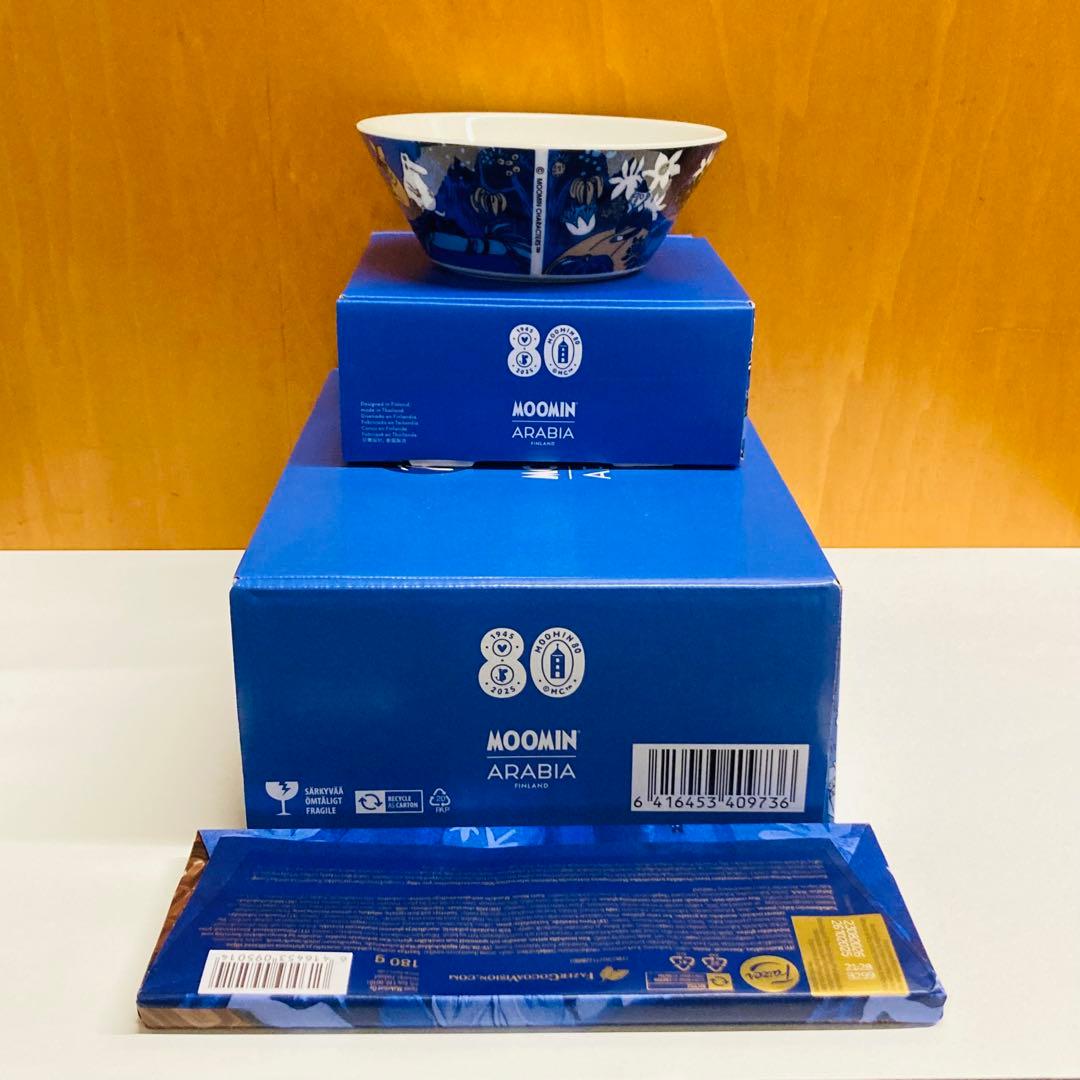 アラビア ムーミン 生誕80周年記念 ボウル＆ファッツェル チョコレート