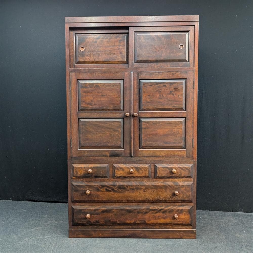 松本民芸家具　水目桜　無垢　和箪笥　着物箪笥　整理箪笥　タンス　箪笥　衣類　民藝