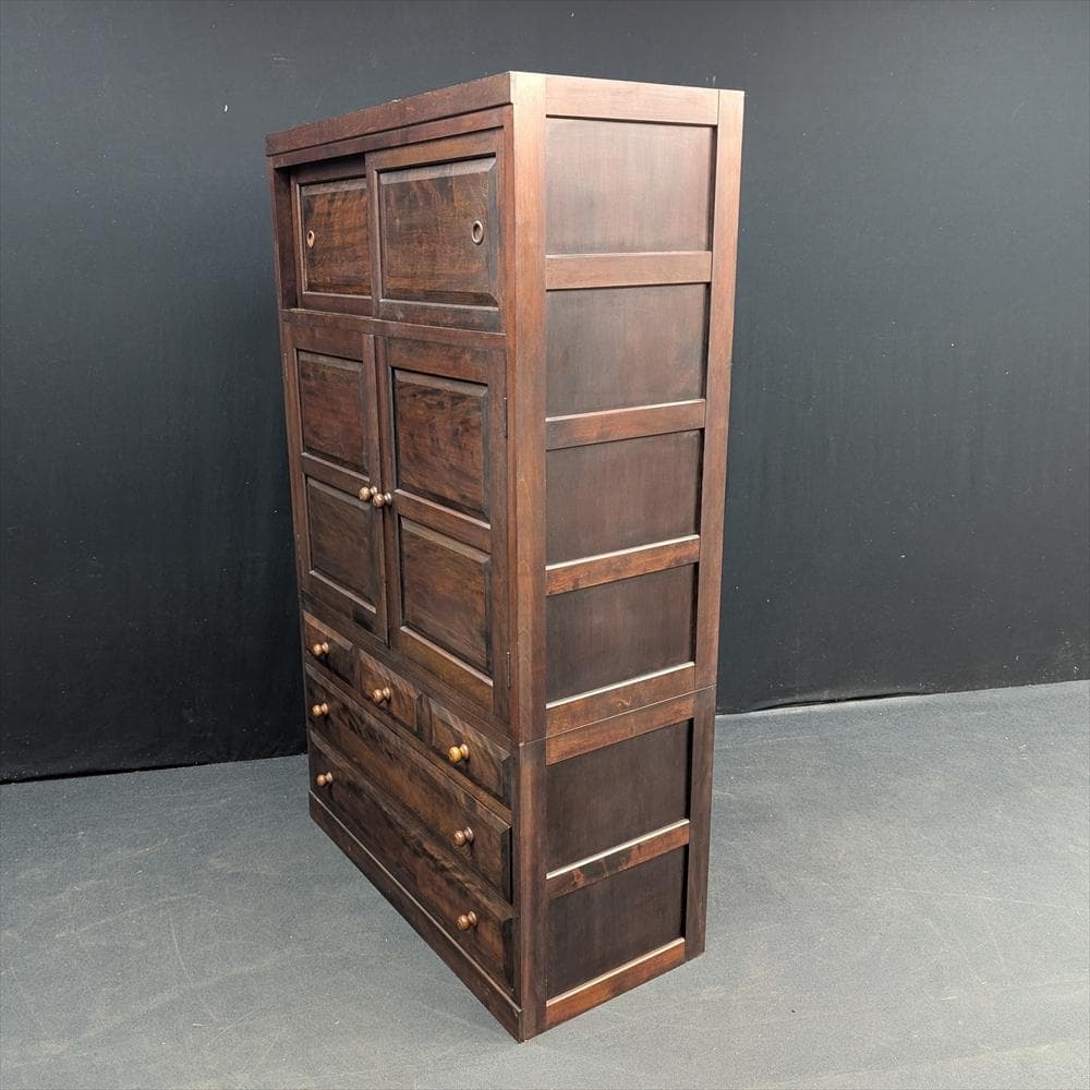 松本民芸家具　水目桜　無垢　和箪笥　着物箪笥　整理箪笥　タンス　箪笥　衣類　民藝