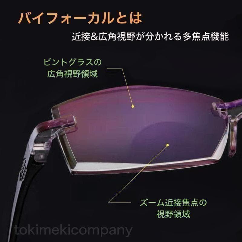【8本】+1.0～4.0度数自動調整バイフォーカル ピントグラス 老眼鏡遠近両用